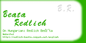 beata redlich business card